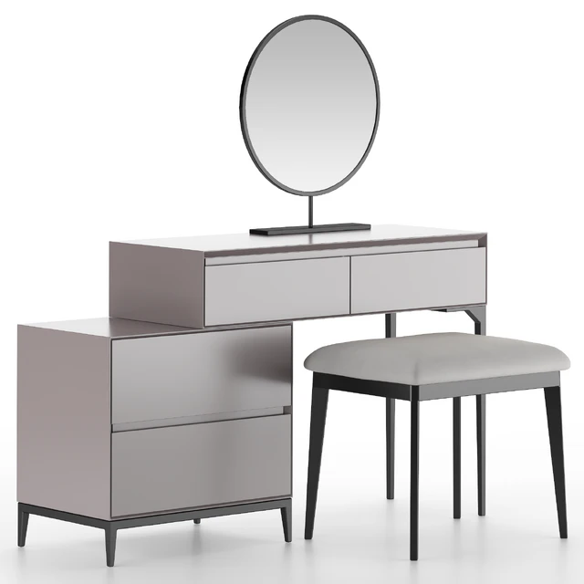 Dressing table HOMARY Gray Makeup Vanity Set — Descargar