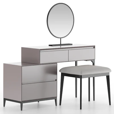 Dressing table HOMARY Gray Makeup Vanity Set — Ver 5