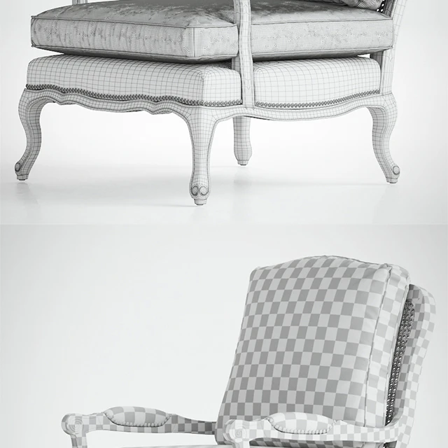 Boutique Accent Chair in Cut Blue Pile — Скачать