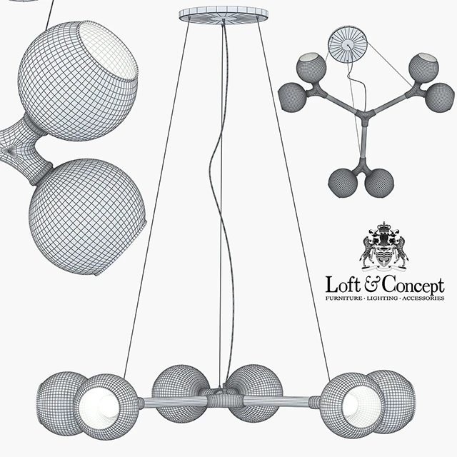 Люстра Horus Suspension Light 6 — Скачать
