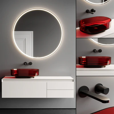 Antonio Lupi Panta Rei Vanity Unit Set 1 — Ver 1