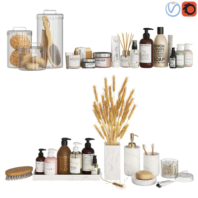 Bathroom Decor Accessories and Cosmetics - Light — Вид 1