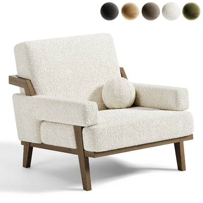 Cigar Ottoman Armchair — Ver 7