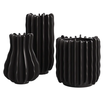 Stoneware vase, plant pot, bowl and candle holder set H&M Home — Ver 4