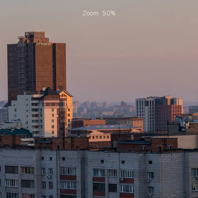 Panorama of Novosibirsk from the center in the morning. 30k — Ver 6