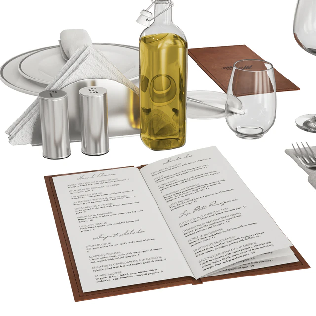 Restaurant table decorative set — Descargar