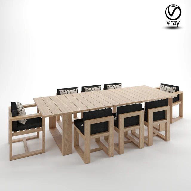 RH Bahia Natural Teak set 01 — Descargar