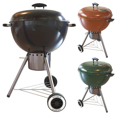 Street grill barbecue Weber One - Touch Gold Charcoal Grill — Ver 1