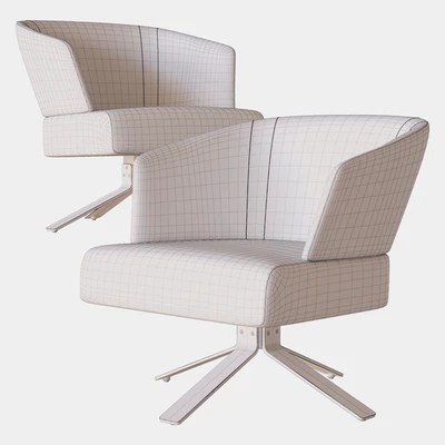 Creed small armchair swivel minotti — Вид 3
