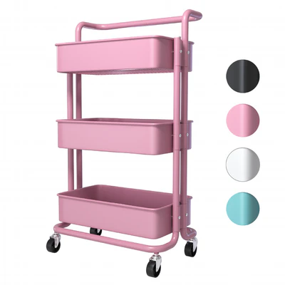 SPOWAY. Bookcase on wheels, trolley organizer for storage — Ver 1