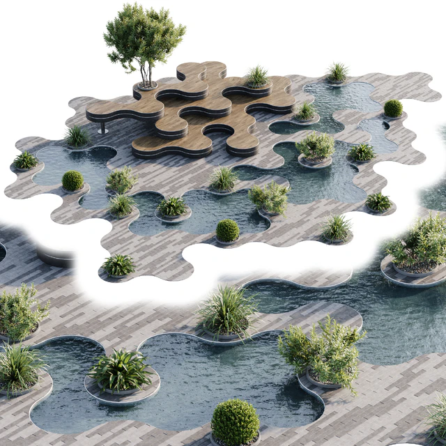 Town Square and Outdoor Plants 6 — Скачать