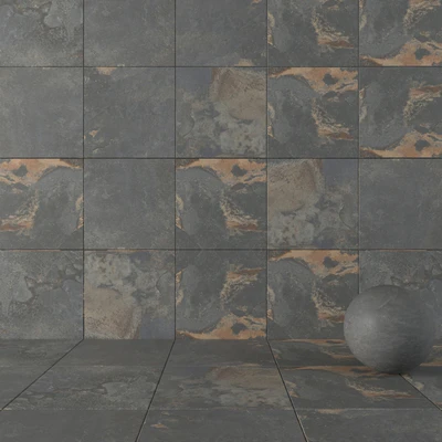 Stone Wall Tiles Kayah Rust Set 2 — Ver 1