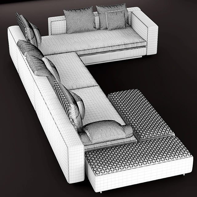 Диван Yang Modular Sofa Minotti — Скачать