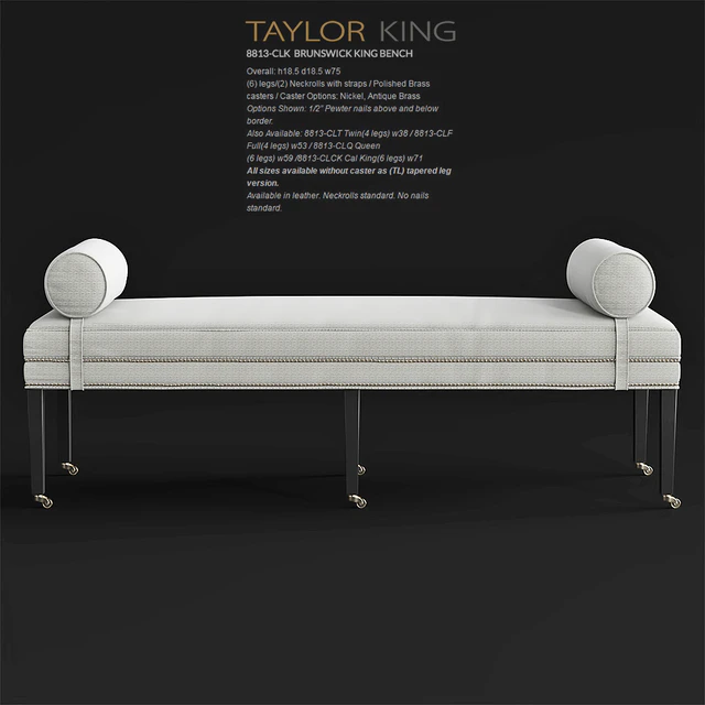 Taylor King BRUNSWICK KING BENCH8813-CLQ Queen — Скачать