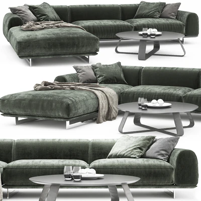Brandy sofa Gamma Coffee Tables — Ver 1