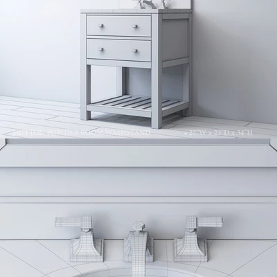 HUTTON POWDER ROOM WASHSTAND — Ver 2