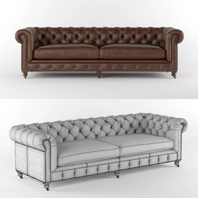 Kensington Leather Sofa Restoration Hardware — Скачать