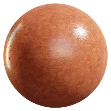 rhombus hexagon mahogany parquet 002 — Скачать