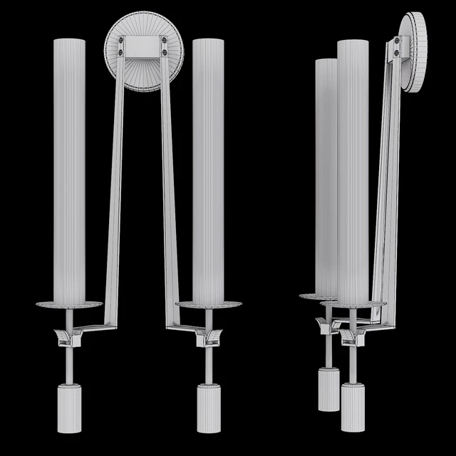 Restoration Hardware FONTANELLE DOUBLE SCONCE Black — Download
