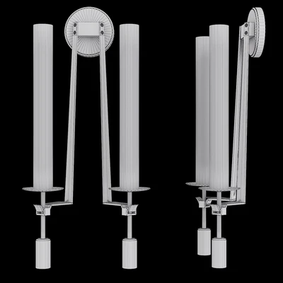 Restoration Hardware FONTANELLE DOUBLE SCONCE Black — View 2