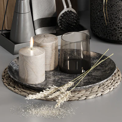 Kitchen accessories 024 with dried plants — Вид 6