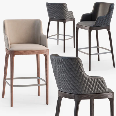 Cattelan Italia Magda Сouture stool set1 — Вид 1