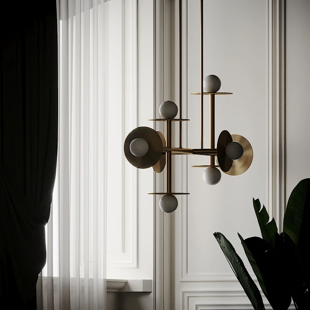 Nodes 8 Light Linear Suspension by Kelly Wearstler — Descargar