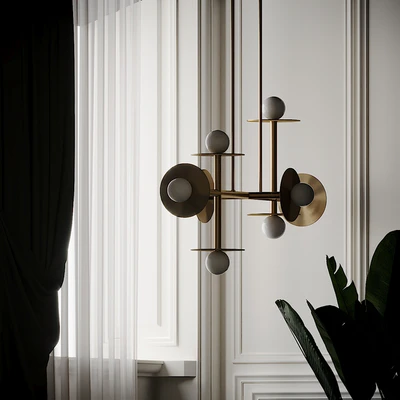 Nodes 8 Light Linear Suspension by Kelly Wearstler — Ver 4