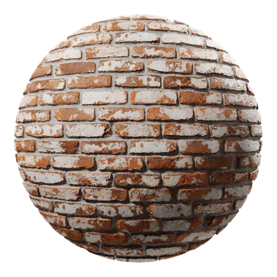 whitewashed reclaimed running bond brick wall texture — download