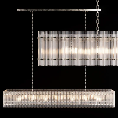 Restoration Hardware SAN MARCO LINEAR CHANDELIER 72 Nickel — Вид 1