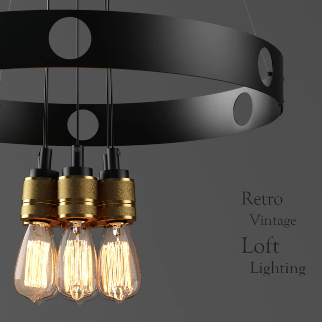 Retro Vintage Loft Lighting — Descargar