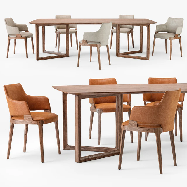Potocco Velis armchair Opus table — Скачать