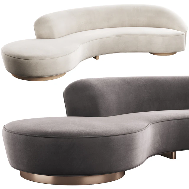 005 Serpentine sofa with arm by Vladimir Kagan — Descargar