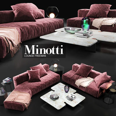 Sofa Minotti Lounge Freeman — Ver 1