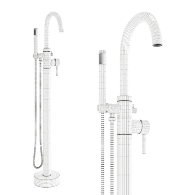 WoodBridge Freestanding Air Whirlpool Bathtub — Ver 5