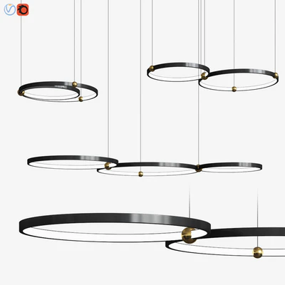 Planetary Rings Chandelier Lampatron — Скачать
