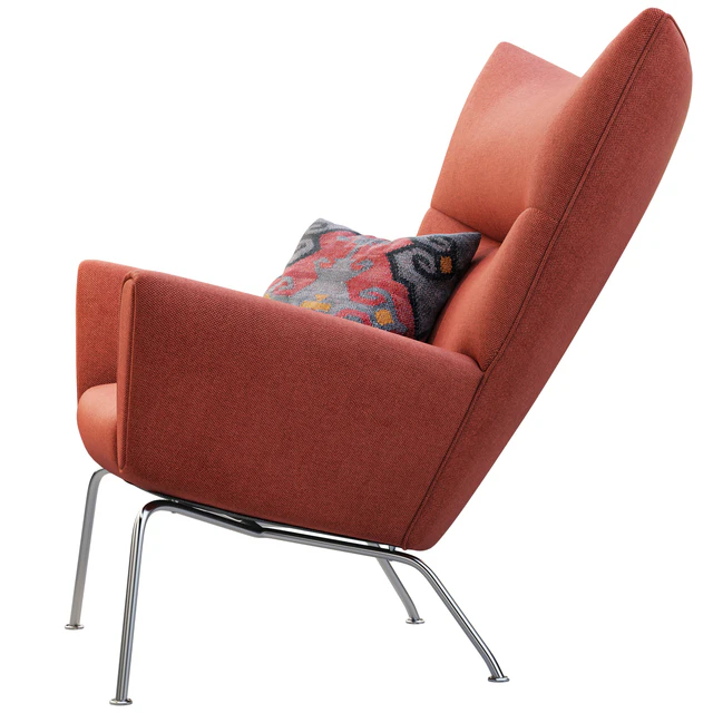 CH445 Wing Chair and ottoman — Descargar