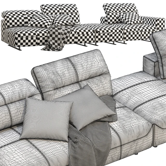BoConcept Hampton modular leather sofas (2 options) — Скачать