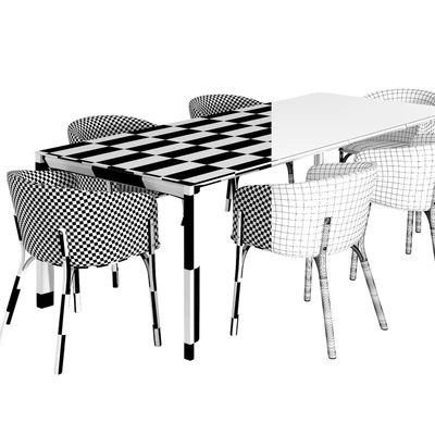 Ton armchair split, table trapez — Вид 2