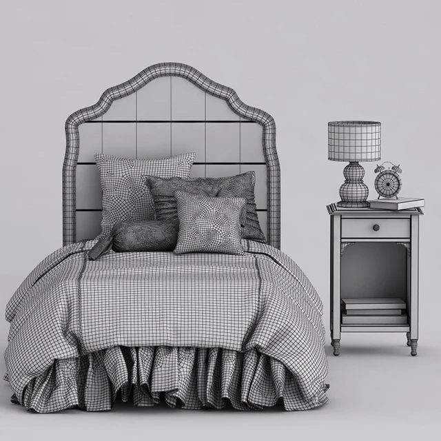 Детская кровать и тумбочка Juliette, Pottery barn kids — Скачать