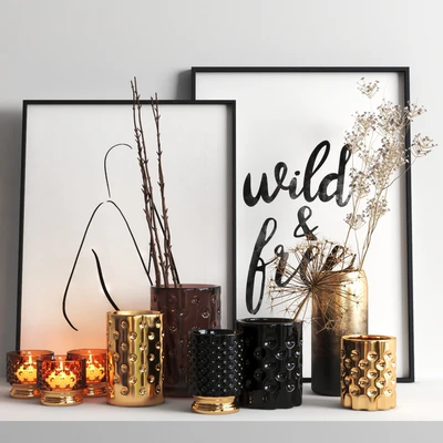 set327 -dry plants in glasses — Ver 1