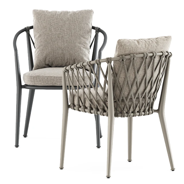 Erica outdoor chair and Fiore Outdoor table by bebitalia — Скачать
