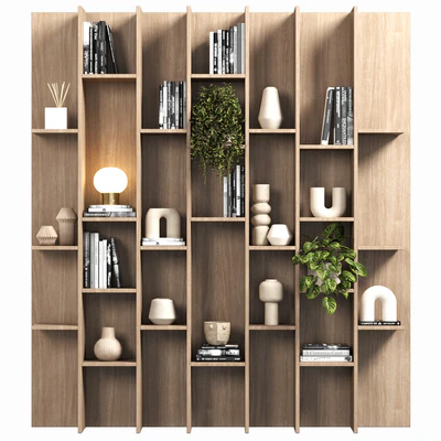 Cabinet with shelves 088 — Ver 4