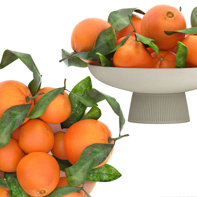 white bowl of oranges — Descargar