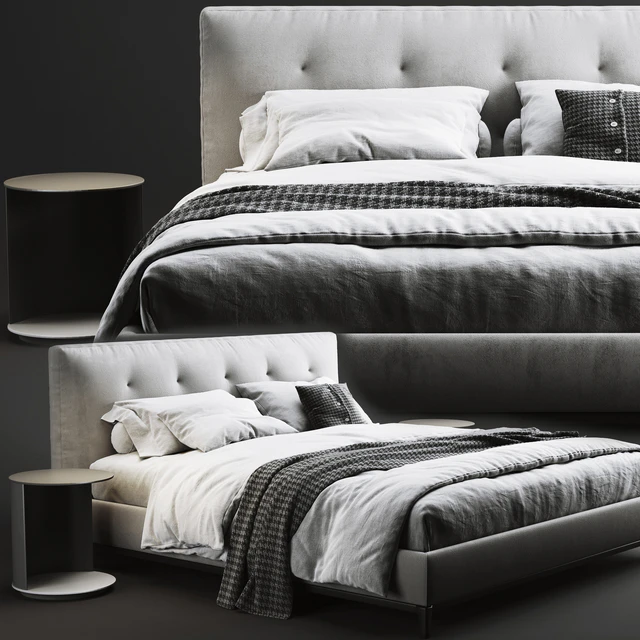 Minotti andersen quilt bed — Descargar
