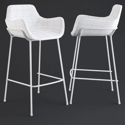 Coco Upholstered Bar Stool — Ver 2