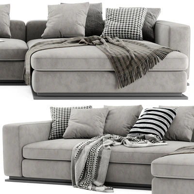 Minotti Leonard Chaise Longue Sofa — Ver 4