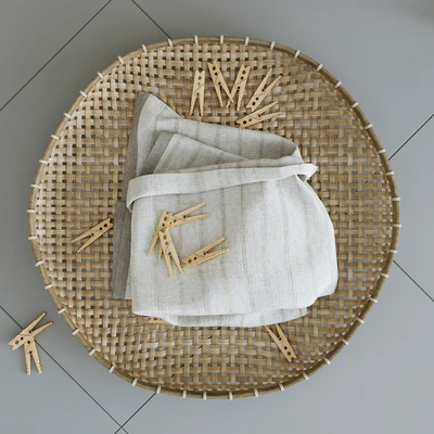 Set with Folding screen, baskets and decorative stairs — Ver 6