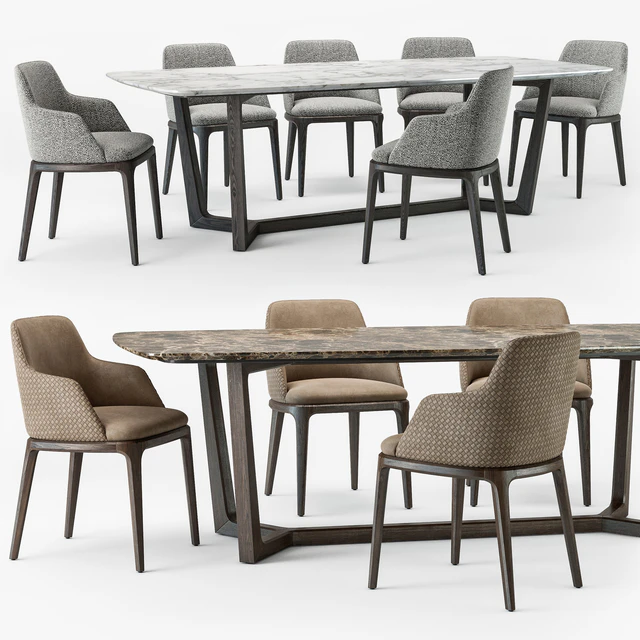 Grace armchair concorde table set — Descargar