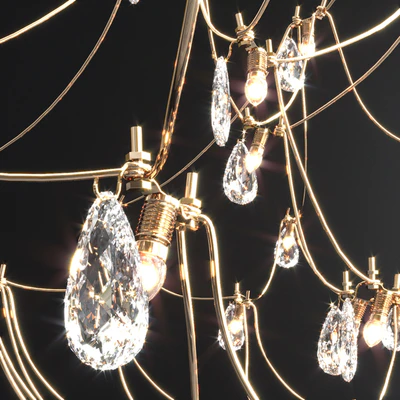 Crystal Galaxy Quasar Chandelier — Вид 2